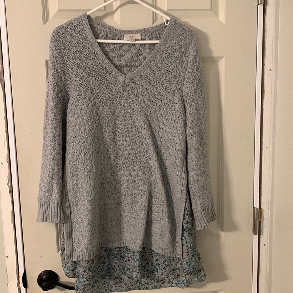 Women’s Large Mixed Media Sweater - Loft Outlet